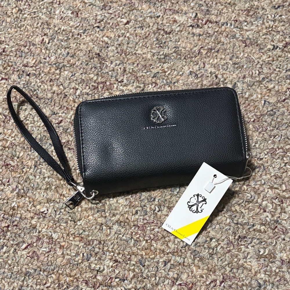 CXL by Christian Lacroix Black Wristlet Wallet